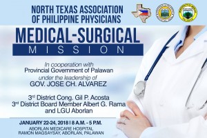 US-based Pinoy doctors to hold free surgical mission in Palawan